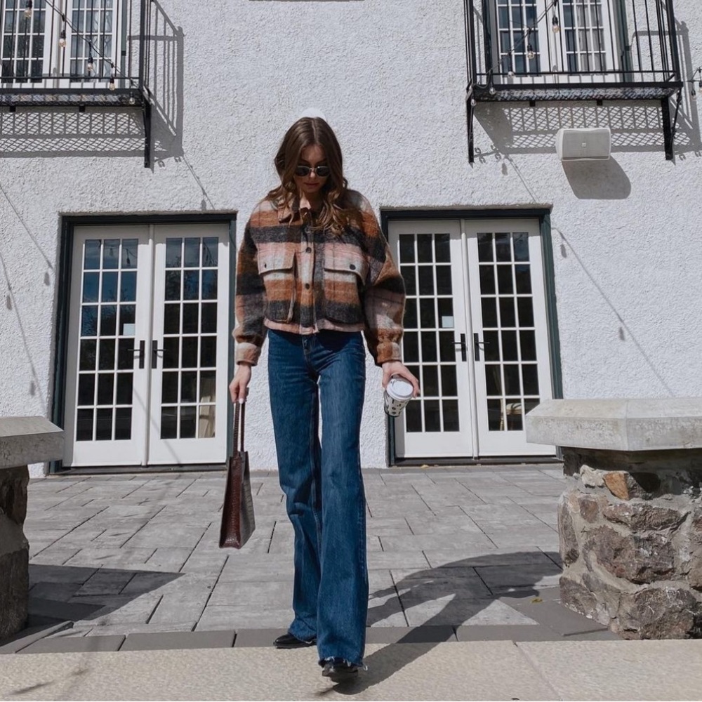 Zara Plaid Coat